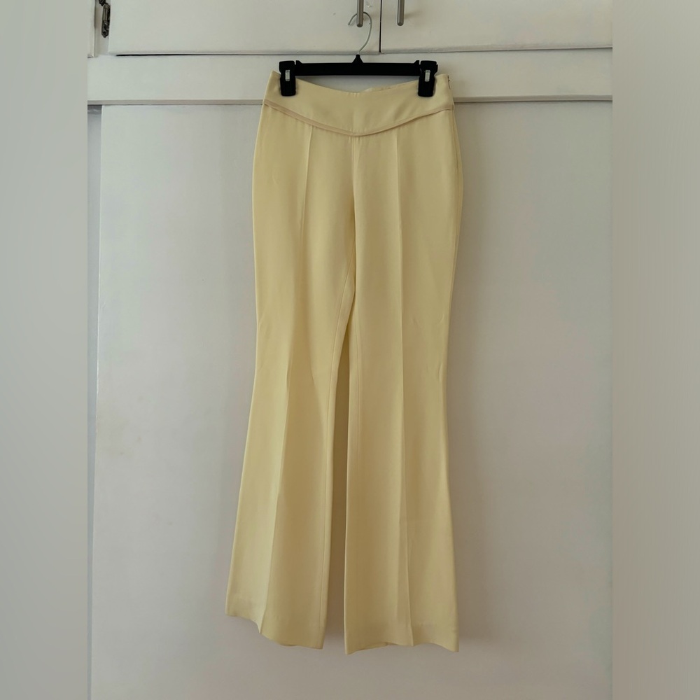 Light yellow Moschino flare pants size 38